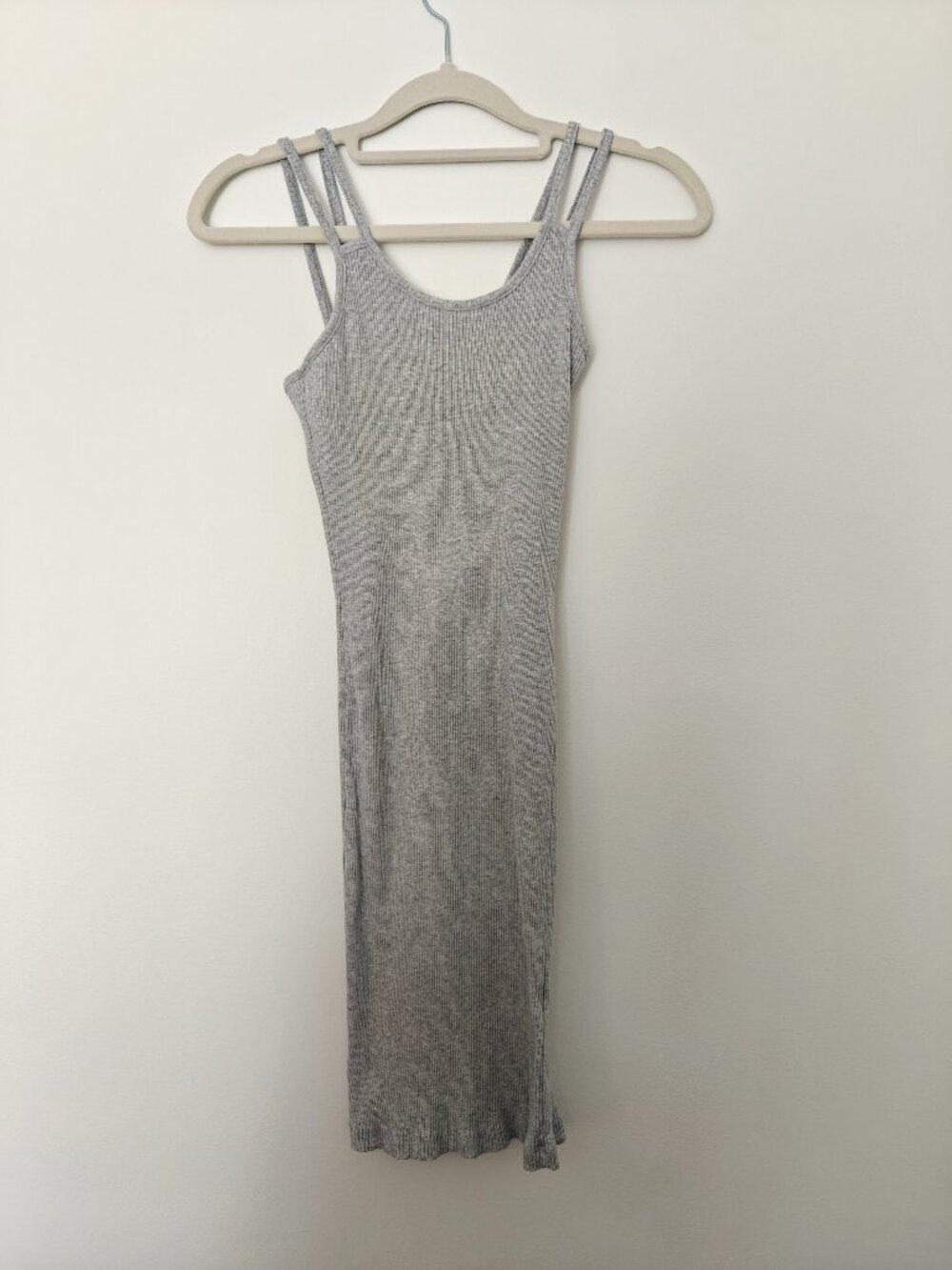 Short Grey Fitted Streetwear Dress